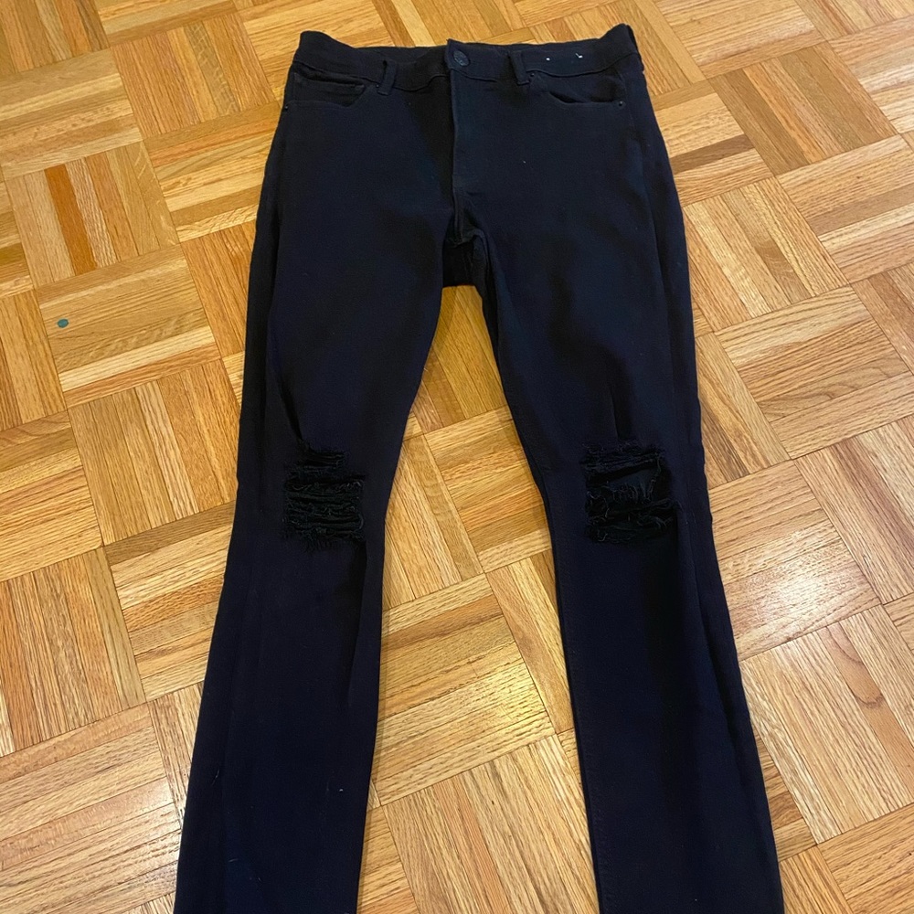 Express High Rise Distressed Skinny Jeggings